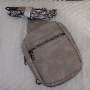 Taupe Crossbody Bag